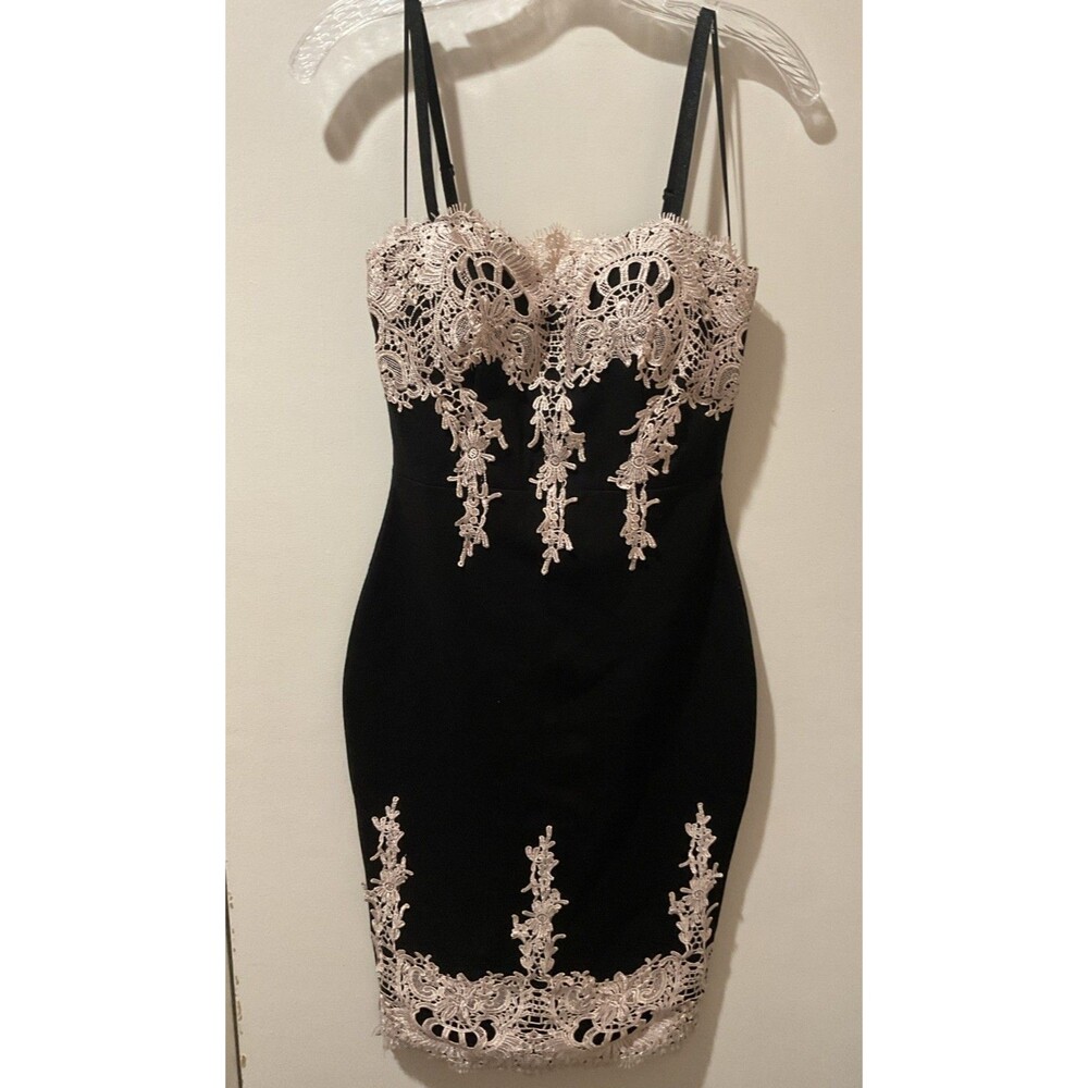 Haute Mondo Women Sheath Dress Sweetheart Bodice Lil Black Dress